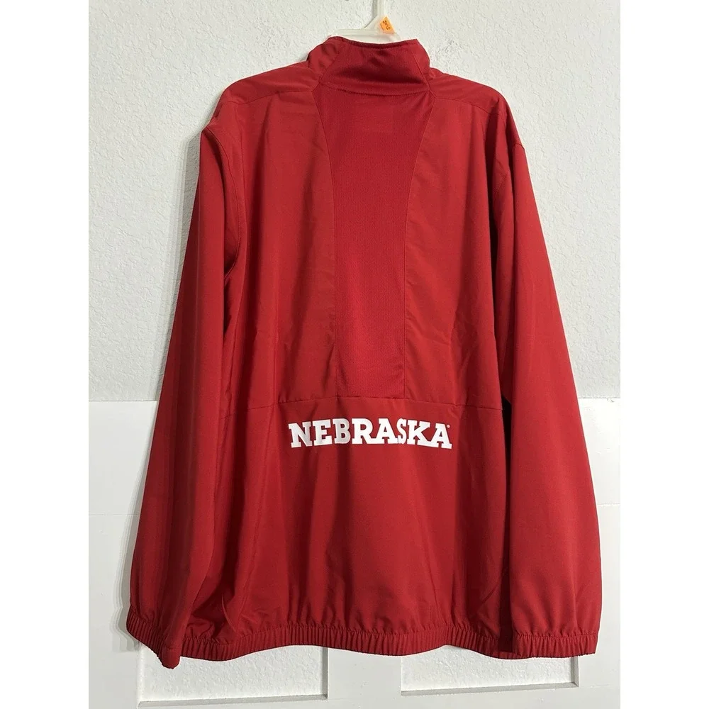 Adidas Nebraska Huskers AEROREADY Players Sideline half-zip jacket XL